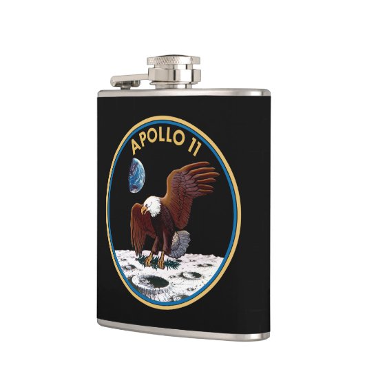 NASA Apollo 11 Moon Landing Lunar Patch Insignia Heupfles (Links)