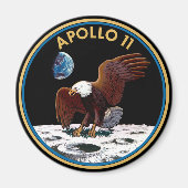 NASA Apollo 11 Moon Landing Lunar Patch Insignia Magneet (Voorkant)