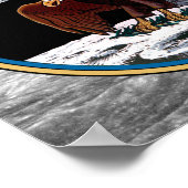 NASA Apollo 11 Moon Landing Lunar Patch Insignia Poster (Hoek)