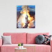 NASA Apollo 11 Moon Landing Rocket Launch Canvas Afdruk (Insitu (Woonkamer))