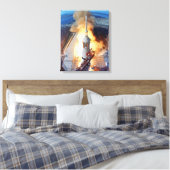 NASA Apollo 11 Moon Landing Rocket Launch Canvas Afdruk (Insitu (Slaapkamer))