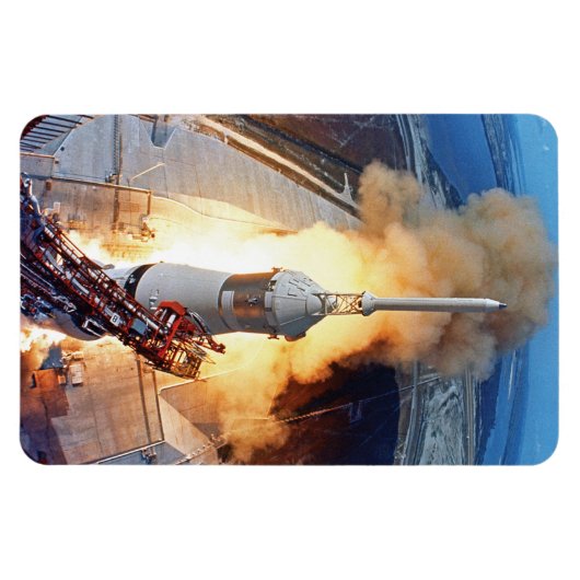 NASA Apollo 11 Moon Landing Rocket Launch Magneet (Horizontaal)