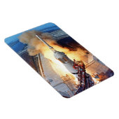 NASA Apollo 11 Moon Landing Rocket Launch Magneet (Rechterzijde)