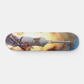 NASA Apollo 11 Moon Landing Rocket Launch Persoonlijk Skateboard (Horizontaal)