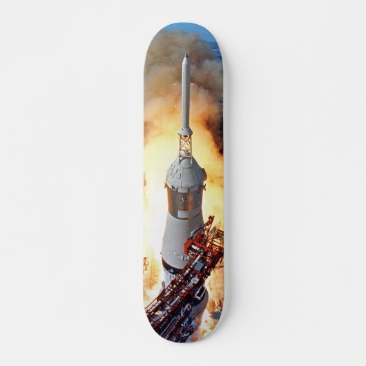 NASA Apollo 11 Moon Landing Rocket Launch Persoonlijk Skateboard (Voorkant)