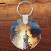 NASA Apollo 11 Moon Landing Rocket Launch Sleutelhanger (Voorkant)
