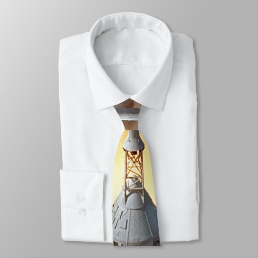 NASA Apollo 11 Moon Landing Rocket Launch Stropdas (Gebonden)