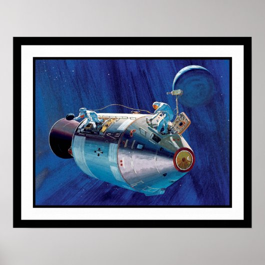 NASA Apollo 15 Command Service Module Kunstwerk Poster (Voorkant)