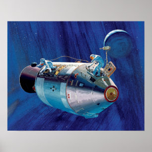 NASA Apollo 15 het Kunstwerk van de Module van de  Poster