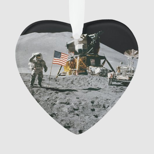 Nasa Apollo 15 Lunar Module Moon Landing 1971 Ornament (voorkant)