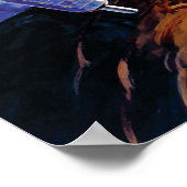 NASA Apollo 15-subsateliet Maanolbaan Kunstwerk Poster (Hoek)