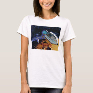 NASA Apollo 15-subsateliet Maanolbaan Kunstwerk T-shirt