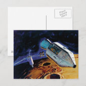 NASA Apollo 15 Subsatelliet Lunar Orbit Artwork Briefkaart (Voorkant / Achterkant)