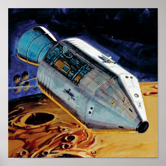 NASA Apollo 15-subsatelliet Maanolbaatarwerk Poster