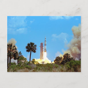 NASA Apollo 16 Saturn V-raketlancering Briefkaart