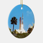 NASA Apollo 16 Saturn V-raketlancering Keramisch Ornament (Rechts)