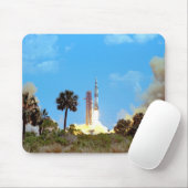NASA Apollo 16 Saturn V-raketlancering Muismat (Met muis)