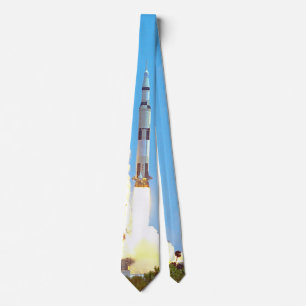 NASA Apollo 16 Saturn V-raketlancering Stropdas