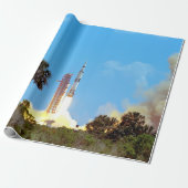 NASA Apollo 16 Saturn V Rocket Launch Cadeaupapier (Uitgerold)