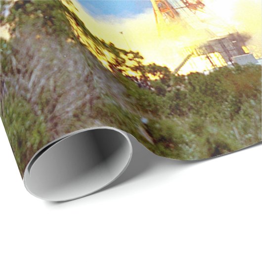 NASA Apollo 16 Saturn V Rocket Launch Cadeaupapier (Rol Hoek)