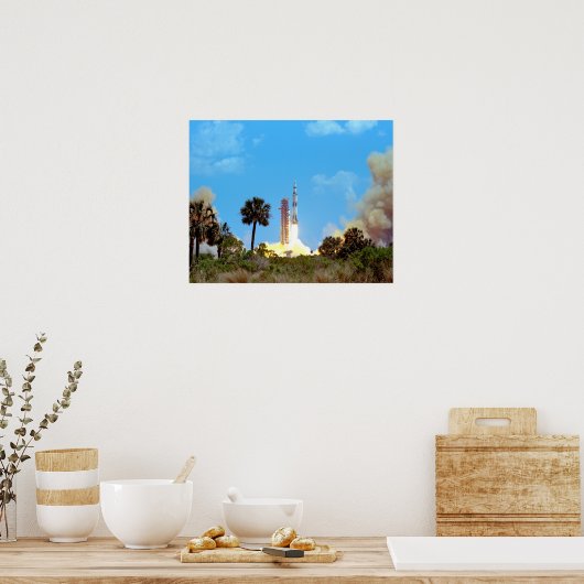 NASA Apollo 16 Saturn V Rocket Launch Poster (Keuken)