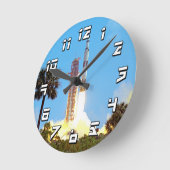 NASA Apollo 16 Saturn V Rocket Launch Ronde Klok (Hoek)