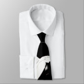 NASA Apollo 17 Astronaut Black White Artistic Stropdas (Gebonden)