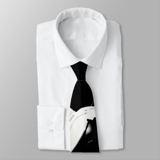 NASA Apollo 17 Astronaut Black White Artistic Stropdas (Gebonden)