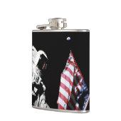 NASA Apollo 17 Astronaut Flag Earth Moon Foto Heupfles (Links)