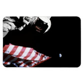 NASA Apollo 17 Astronaut Flag Earth Moon Foto Magneet (Horizontaal)