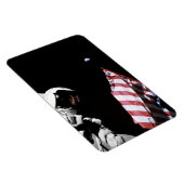 NASA Apollo 17 Astronaut Flag Earth Moon Foto Magneet (Rechterzijde)