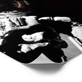 NASA Apollo 17 Astronaut Flag Earth Moon Foto Poster (Hoek)