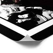 NASA Apollo 17 Astronaut Flag Earth Moon Foto Poster (Hoek)