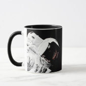 NASA Apollo 17 astronaut zwart en wit Mok (Links)