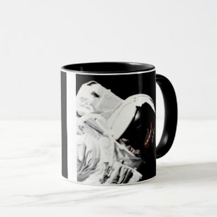 NASA Apollo 17 astronaut zwart en wit Mok