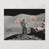NASA Apollo 17 lunar landing mission, 1972 Briefkaart (Voorkant)