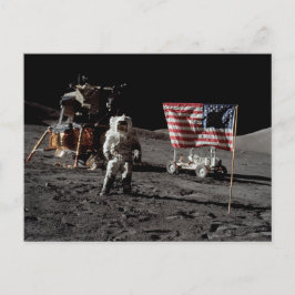 NASA Apollo 17 lunar landing mission, 1972 Briefkaart