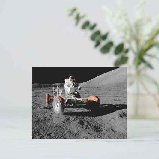 NASA Apollo 17 Lunar Roving Vehicle Briefkaart (Staand voorkant)