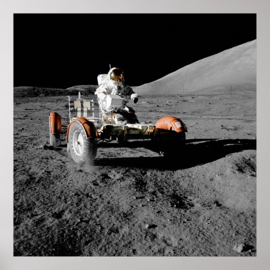 NASA Apollo 17 Lunar Roving Vehicle Poster (Voorkant)