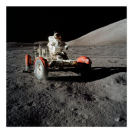 NASA Apollo 17 Maan Rover, 1972 Perfect Poster