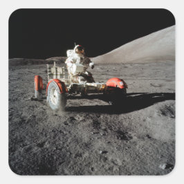 NASA Apollo 17 Maan Rover, 1972 Vierkante Sticker