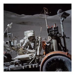 NASA Apollo 17-maanlandingsmissie, 1972 Perfect Poster