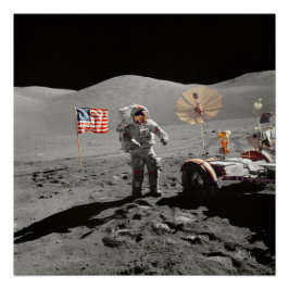 NASA Apollo 17-maanlandingsmissie, 1972 Perfect Poster