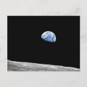 NASA Apollo 8 Earthrise Moon Lunar Orbit Foto Briefkaart (Voorkant)