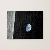 NASA Apollo 8 Earthrise Moon Lunar Orbit Foto Legpuzzel (Horizontaal)