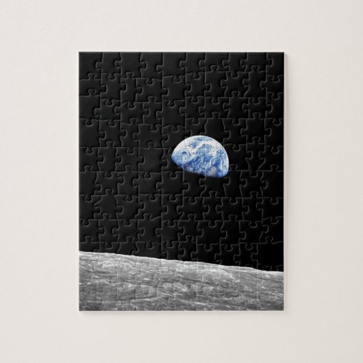 NASA Apollo 8 Earthrise Moon Lunar Orbit Foto Legpuzzel (Verticaal)