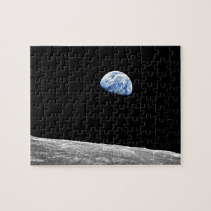 NASA Apollo 8 Earthrise Moon Lunar Orbit Foto Legpuzzel