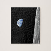 NASA Apollo 8 Earthrise Moon Lunar Orbit Foto Legpuzzel (Verticaal)