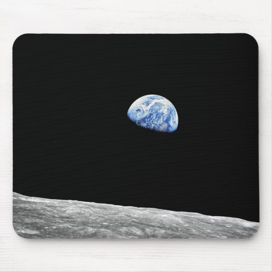 NASA Apollo 8 Earthrise Moon Lunar Orbit Foto Muismat (Voorkant)