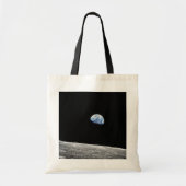 NASA Apollo 8 Earthrise Moon Lunar Orbit Foto Tote Bag (Voorkant)